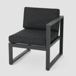 Navan 6pc Aluminum Sofa Set - Black/Dark Gray - Christopher Knight Home 8 Navan 6pc Aluminum Sofa Set - Black/Dark Gray - Christopher Knight Home -Crosley Sales Store GUEST 2922a5b3 886d 4c68 8a28 a8e203b2ac0e