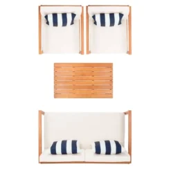 Montez 4pc Living Set With Accent Pillows - Natural/Beige/Navy - Safavieh 12 Montez 4pc Living Set With Accent Pillows - Natural/Beige/Navy - Safavieh -Crosley Sales Store GUEST 2a054fb7 1329 41cd 899e 4ea8f142768c