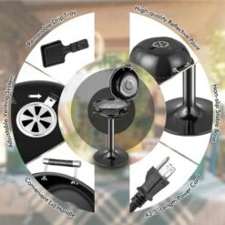 Costway Portable 1600W Electric BBQ Grill With Temperature Control & Grease Collector Red/Black -Crosley Sales Store GUEST 2a551e9f 34b4 4a4a 90a7 bfd976b23bc9