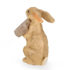 28.25" Concrete Silverbow Outdoor Rabbit Garden Statue - White And Brown - Christopher Knight Home -Crosley Sales Store GUEST 2b018fdc 50b3 40a3 826e 11b80d8fa0d9