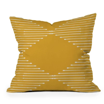Summer Sun Home Art Geo Outdoor Throw Pillow Yellow - Deny Designs 3 Summer Sun Home Art Geo Outdoor Throw Pillow Yellow - Deny Designs - Image 3