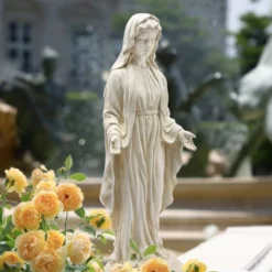 LuxenHome 30.5" H Virgin Mary Indoor Outdoor Statue Garden Statues, Gray Or Ivory 16 LuxenHome 30.5" H Virgin Mary Indoor Outdoor Statue Garden Statues, Gray Or Ivory -Crosley Sales Store GUEST 2b91d969 fd1f 4bf2 abb0 aaa03f5ce4c8