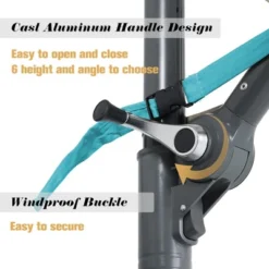 Aoodor Patio 10FT Off-set Hanging Aluminum Cantilever Umbrella（ Not Include A Base） -Crosley Sales Store GUEST 2c6bdfc8 592a 45d8 bc8d 3ad53adabbf9