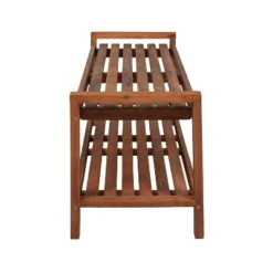 Blane 3-Seat Mid-Century Modern Acacia Wood Slat Outdoor Garden Patio Bench - JONATHAN Y -Crosley Sales Store GUEST 2ea560ee 7808 4de6 abc6 769560eac063