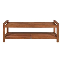 Blane 3-Seat Mid-Century Modern Acacia Wood Slat Outdoor Garden Patio Bench - JONATHAN Y -Crosley Sales Store GUEST 2f85b3b6 ad3f 446f 8c50 27f7bd71e222