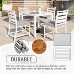 Outdoor Four-Seat Dining Set For Patios, Balconies And Lawns - ModernLuxe -Crosley Sales Store GUEST 2fb4fc8a 59ca 4de3 90f1 965aea5bae11