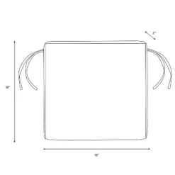 18" X 18" Outdoor Seat Cushion Buffalo Square Sage - Skyline Furniture -Crosley Sales Store GUEST 30213c28 9bd5 498f 962e a9c29d4528ff