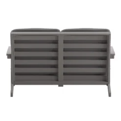 Flash Furniture Charlestown All-Weather Poly Resin Wood Adirondack Style Deep Seat Patio Loveseat With Cushions -Crosley Sales Store GUEST 30cdff29 9e33 44d7 9272 3e15af9ee3d8