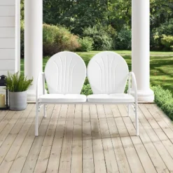 Griffith Outdoor Loveseat - White - Crosley -Crosley Sales Store GUEST 33a24bbf 02e2 4456 b358 fef55e2846f1