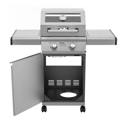 2-Burner Propane Stainless Steel Gas Grill Model 14633 - Monument Grills 2 2-Burner Propane Stainless Steel Gas Grill Model 14633 - Monument Grills - Image 2