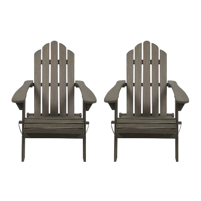 2pk Hazel Outdoor Acacia Wood Foldable Adirondack Chairs - Christopher Knight Home 10 2pk Hazel Outdoor Acacia Wood Foldable Adirondack Chairs - Christopher Knight Home - Image 10