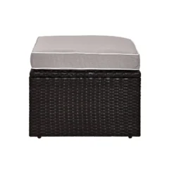 Palm Harbor Outdoor Wicker Ottoman - Gray - Crosley -Crosley Sales Store GUEST 35e7c12c eb09 49c9 9bb6 44b96a3f805b