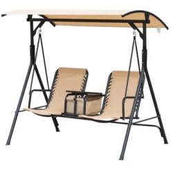 Outsunny 2 Person Covered Porch Swing With Pivot Storage Table, Cup Holder, & Adjustable Overhead Canopy 12 Outsunny 2 Person Covered Porch Swing With Pivot Storage Table, Cup Holder, & Adjustable Overhead Canopy -Crosley Sales Store GUEST 367e0fab 225e 4a5c 9970 85b7d7fa9bf0