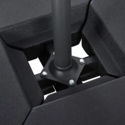 Outsunny 4-Piece Outdoor Patio Offset Umbrella Base Stand Weight Holder W/ Cross Base For Powerful Support, 158lbs Sand Or 132lbs Water Filled, Black -Crosley Sales Store GUEST 36f837bc b438 4414 a9a1 478e9606d1f7