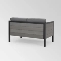 Jax 2pc Faux Wood Loveseat Set - Gray - Christopher Knight Home 9 Jax 2pc Faux Wood Loveseat Set - Gray - Christopher Knight Home -Crosley Sales Store GUEST 370542e4 818c 4505 9361 68cc52e9de90