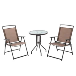3pc Outdoor Dining Furniture Patio Bistro Set With 2 Folding Chairs & Round Table -Crestlive Products 19 3pc Outdoor Dining Furniture Patio Bistro Set With 2 Folding Chairs & Round Table -Crestlive Products -Crosley Sales Store GUEST 3710409c 5487 4a04 b238 2bfecc2f15cf