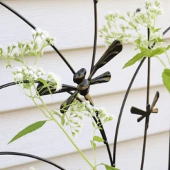 Sunnydaze Decorative Steel Metal Dragonfly Delight Design Garden Trellis - 55.75" H - Black - 2-Pack 9 Sunnydaze Decorative Steel Metal Dragonfly Delight Design Garden Trellis - 55.75" H - Black - 2-Pack -Crosley Sales Store GUEST 38f1ee75 3962 480f a513 46079f8310ab