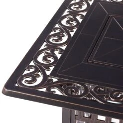 5pc Set With 48" Rectangular Outdoor Aluminum Fire Table & Four Swivel Rocking Chairs & Wind Blocker Lid - Oakland Living 19 5pc Set With 48" Rectangular Outdoor Aluminum Fire Table & Four Swivel Rocking Chairs & Wind Blocker Lid - Oakland Living -Crosley Sales Store GUEST 39e1ebb5 3245 4a55 9c13 ecbd9bf6f7fb