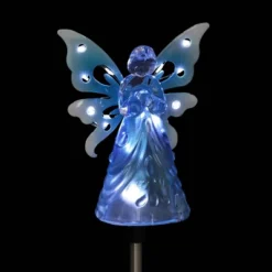 33.85" Acrylic Solar Angel Stake Blue - Exhart -Crosley Sales Store GUEST 3a5513be 9d3d 4505 8fc4 8848ea3ca686