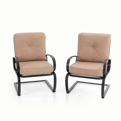 Captiva Designs 3pc Patio Bistro Set With Square Umbrella Table 5 Captiva Designs 3pc Patio Bistro Set With Square Umbrella Table - Image 5