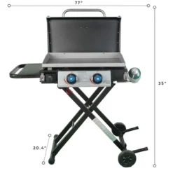 Razor Griddle GGC2030M 25 Inch Outdoor 2 Burner Portable LP Propane Gas Grill Griddle With Top Cover, Wheels, & Storage Shelf For BBQ Cooking, Black 6 Razor Griddle GGC2030M 25 Inch Outdoor 2 Burner Portable LP Propane Gas Grill Griddle With Top Cover, Wheels, & Storage Shelf For BBQ Cooking, Black -Crosley Sales Store GUEST 3e58bd0c 05c9 450d 97f9 c761548f33c8