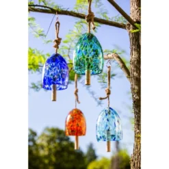 Evergreen Art Glass Speckle Turquoise Bell Chime -Crosley Sales Store GUEST 3f1e5928 3914 4924 ab47 ff8efca0d4bf