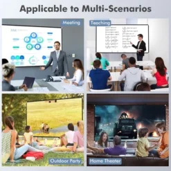 Costway 120'' Projector Screen W/ Stand 16:9 HD 4K Indoor Outdoor Projection Movie Screen -Crosley Sales Store GUEST 3fabbf8b c5a5 4225 a8a5 c1b3448ab158