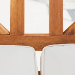 Acacia Wood X-Back Love Seat With Cushions Brown - Saracina Home -Crosley Sales Store GUEST 4011e201 dc2b 4024 b82d eb79d7cfd72d