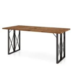 Costway 67'' Patio Rectangle Table Heavy-Duty Acacia Wood Dining Table With Umbrella Hole 15 Costway 67'' Patio Rectangle Table Heavy-Duty Acacia Wood Dining Table With Umbrella Hole -Crosley Sales Store GUEST 402b531a 3289 4673 84e1 3c1c26eec55d