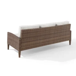 Capella Outdoor Wicker Sofa - Cream/Brown - Crosley 16 Capella Outdoor Wicker Sofa - Cream/Brown - Crosley -Crosley Sales Store GUEST 41be429c 65f5 4363 8b53 2863f7e165cf