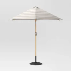 9'x9' Market Patio Umbrella - Light Wood Pole - Threshold™ -Crosley Sales Store GUEST 41c1ef6d f043 43ba a322 c0e1382e5be8