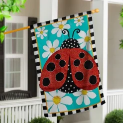 Evergreen Ladybug With Daisies Applique House Flag 28 X 44 Inches Outdoor Decor For Homes And Gardens 8 Evergreen Ladybug With Daisies Applique House Flag 28 X 44 Inches Outdoor Decor For Homes And Gardens -Crosley Sales Store GUEST 42789c26 b2c5 4c06 b5ad 77ff86682edc