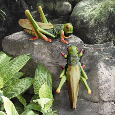 Design Toscano Ricochet The Grasshopper Statue - Multicolored 5 Design Toscano Ricochet The Grasshopper Statue - Multicolored - Image 5