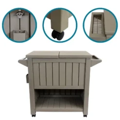 Sunnydaze Decor Sunnydaze Rolling Patio Serving Cart With Prep Table, Cooler And Storage 19 Sunnydaze Decor Sunnydaze Rolling Patio Serving Cart With Prep Table, Cooler And Storage -Crosley Sales Store GUEST 431678d2 348c 4f9d bc30 3e4daa084c39