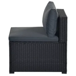 6pc Wicker Patio Conversation Set With Cushions - Black/Gray - GODEER 39 6pc Wicker Patio Conversation Set With Cushions - Black/Gray - GODEER -Crosley Sales Store GUEST 435d2a1a 709e 489c 90b4 97fe4b9e7cfc