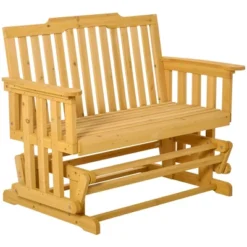 Outsunny Wooden Patio Glider Bench, Wood Outdoor Loveseat With High Back And Armrests, 2-Seat 12 Outsunny Wooden Patio Glider Bench, Wood Outdoor Loveseat With High Back And Armrests, 2-Seat -Crosley Sales Store GUEST 449cfc58 e25a 49a3 9063 c59d369f340c
