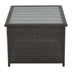 9pc Wicker Patio Sectional Seating Set With Cushions - Beige - GODEER -Crosley Sales Store GUEST 4660dece cfeb 4f77 a8d2 7c210efc553a