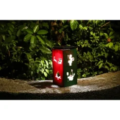 Techko Maid LED Solar 10.8" Portable Christmas Cut Out Decorative Outdoor Lantern Clear -Crosley Sales Store GUEST 469acaa0 e374 4ed5 823d f60243e083f3