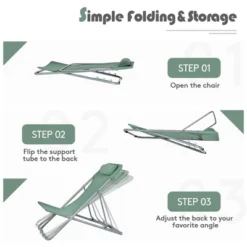 Costway Set Of 2 Beach Chair Portable 3-Position Lounge Chair W/ Headrest BlueGreenOrange 17 Costway Set Of 2 Beach Chair Portable 3-Position Lounge Chair W/ Headrest BlueGreenOrange -Crosley Sales Store GUEST 48442985 1427 461e 91cd a3104e15db4a