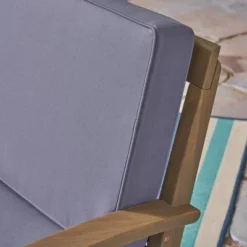 Peyton 2pc Acacia Wood Loveseat And Coffee Table Set - Gray/Dark Gray - Christopher Knight Home -Crosley Sales Store GUEST 488869d4 b4d7 4d56 a0ed 7ac54d79b989