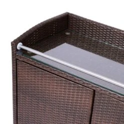 Teamson Home 39.5" Veronica Rolling Outdoor PE Rattan Bar Cart With Storage, Brown 19 Teamson Home 39.5" Veronica Rolling Outdoor PE Rattan Bar Cart With Storage, Brown -Crosley Sales Store GUEST 4a58676f d243 4d13 9896 72340c336009