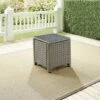 Bradenton Outdoor Wicker Glass Top Side Table - Crosley