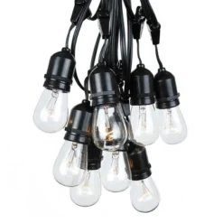 Novelty Lights Edison Outdoor String Lights With 15 Suspended Sockets Black Wire 48 Feet -Crosley Sales Store GUEST 4c54ff19 ca80 4e84 a8c1 df76f3774f4c