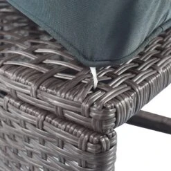 2pc Outdoor Wicker Conversation Sectional Set With Cushions & Half-Moon Side Table For Umbrella - Gray - GODEER -Crosley Sales Store GUEST 4e5ac024 6c92 48b0 b8ea 0f9e3350c0c2