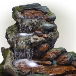 28" Resin 3-Tier Rainforest Fountain With LED Lights Bronze - Alpine Corporation 8 28" Resin 3-Tier Rainforest Fountain With LED Lights Bronze - Alpine Corporation -Crosley Sales Store GUEST 4f98eab9 1eaa 4faa 8f83 da06b0cdeb74
