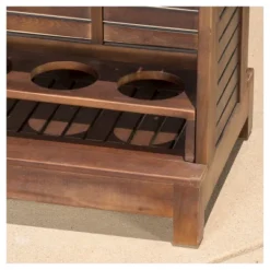 Riviera Acacia Wood Bar - Rich Mahogany - Christopher Knight Home -Crosley Sales Store GUEST 507e18b9 03d1 4c33 ad84 1ad9418cbb0a