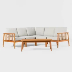 Saracina Home 6pc Modern Boho Outdoor Eucalyptus Spindle Sectional 21 Saracina Home 6pc Modern Boho Outdoor Eucalyptus Spindle Sectional -Crosley Sales Store GUEST 50b85b0f ef35 42f9 9821 b9804b809312