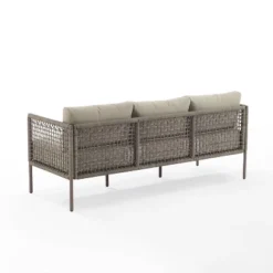 Cali Bay Outdoor Wicker Sofa - Taupe/Light Brown - Crosley -Crosley Sales Store GUEST 515765a1 2a60 49d2 9346 069394c3b420