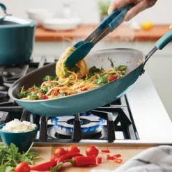 Rachael Ray Cook + Create Aluminum Nonstick Frying Pan 12.5" Agave Blue 14 Rachael Ray Cook + Create Aluminum Nonstick Frying Pan 12.5" Agave Blue -Crosley Sales Store GUEST 51a9b839 fce4 4abc 8471 499987e01ebf