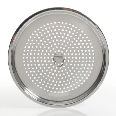 Kenmore 16 Quart Stainless Steel Pot In Blue With Steamer Insert And Glass Lid 4 Kenmore 16 Quart Stainless Steel Pot In Blue With Steamer Insert And Glass Lid - Image 4